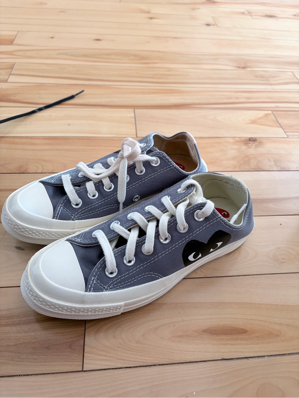 Authentic CDG PLAY x Converse Chuck 70 Low (Grey) M5 W7